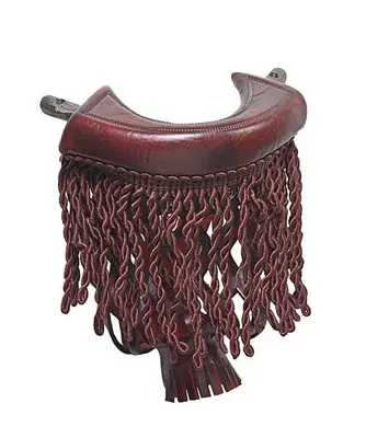 Brown leather pool table replacement fringe pocket