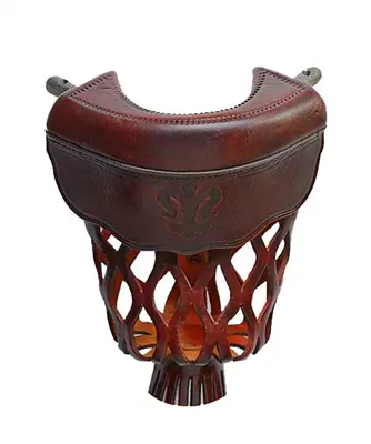 Brown leather pool table replacement pocket