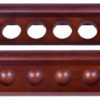 Deluxe 8 cue 2 piece wall holder for billiard cues