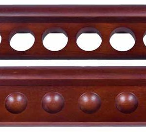 Deluxe 8 cue 2 piece wall holder for billiard cues
