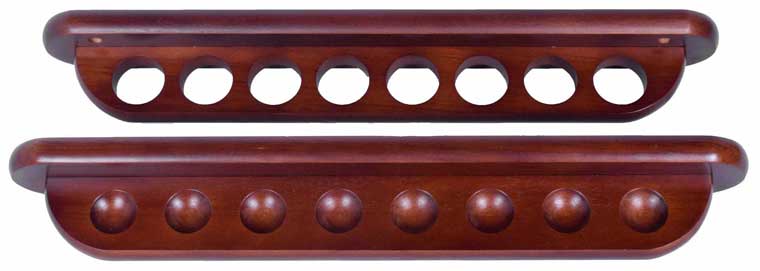 Deluxe 8 cue 2 piece wall holder for billiard cues