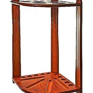 8 Cue Corner Rack Honey Maple