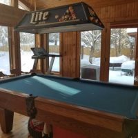 Custom Connelly Billiards Table, (pool) Light and Wall Rack