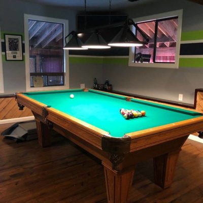 Excellent condition Brunswick pool table with all accessories