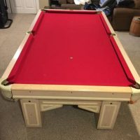 Newly felted 1 inch slate Brunswick Pool Table