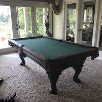Olhausen Pool Table With Dark Green Pool Table
