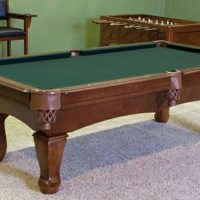 8' Pool Table w/ leather Pockets