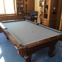 Super offer!!! American Billiard Company Mahogany Pool Table Set.