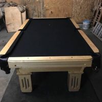 Extremely Nice 8ft 3 Piece Slate Custom Pool Table