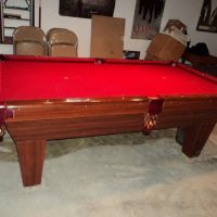 Pool table-Red Felt