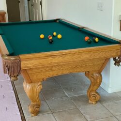 8ft Brunswick Slate Pool Table - New Felt & Delivery Included - Mint Condition - San Francisco, CA