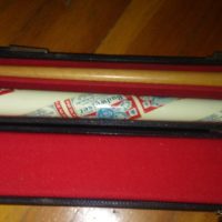 1946 Budweiser pool stick with hard case