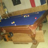Kasson slate pool table with balls and sticks $800.00 obo