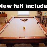 Pool table 7ft 3 slates with new FELT