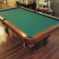 Pool Table by Kasson, Oak Ball in Claw, 7' Slate -