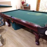 Slate top pool table