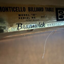 Brunswick Monticello Billiard Table