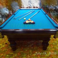 "Charles A. Porter" -Renaissance- original, 8ft Pro Pool Table  (Evergreen)