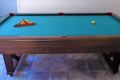 8 ft slate pool table