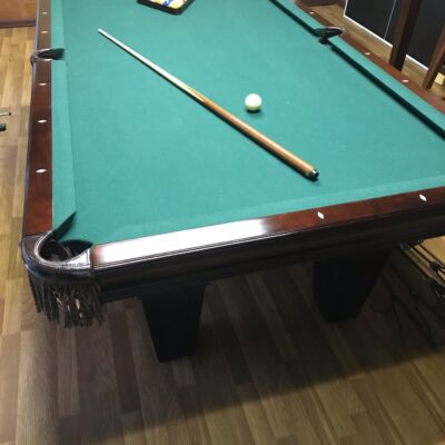 Premium Brunswick Bradford II Cherry (8') Billiards table with German made Kettler pingpong top