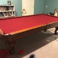 9' Forsyth pool table by C.L. Bailey