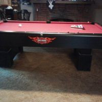 GREAT CHRISTMAS GIFT PACKAGE - POOL TABLE AND ACCESSORIES (SOLD)