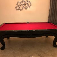 Red & Black Pool Table