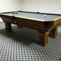 Standard Size Pool Table VERY CLEAN with Charcoal Felt.