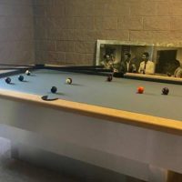 Custom Contemporary Stainless Steel Pool Table & Ping Pong Conversion
