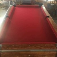 Pool Table Red Felt