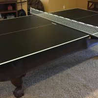 8 ft Solid Wood Pool Table w/ Ping Pong Topper