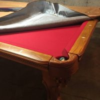 Billiard Table Red Felt